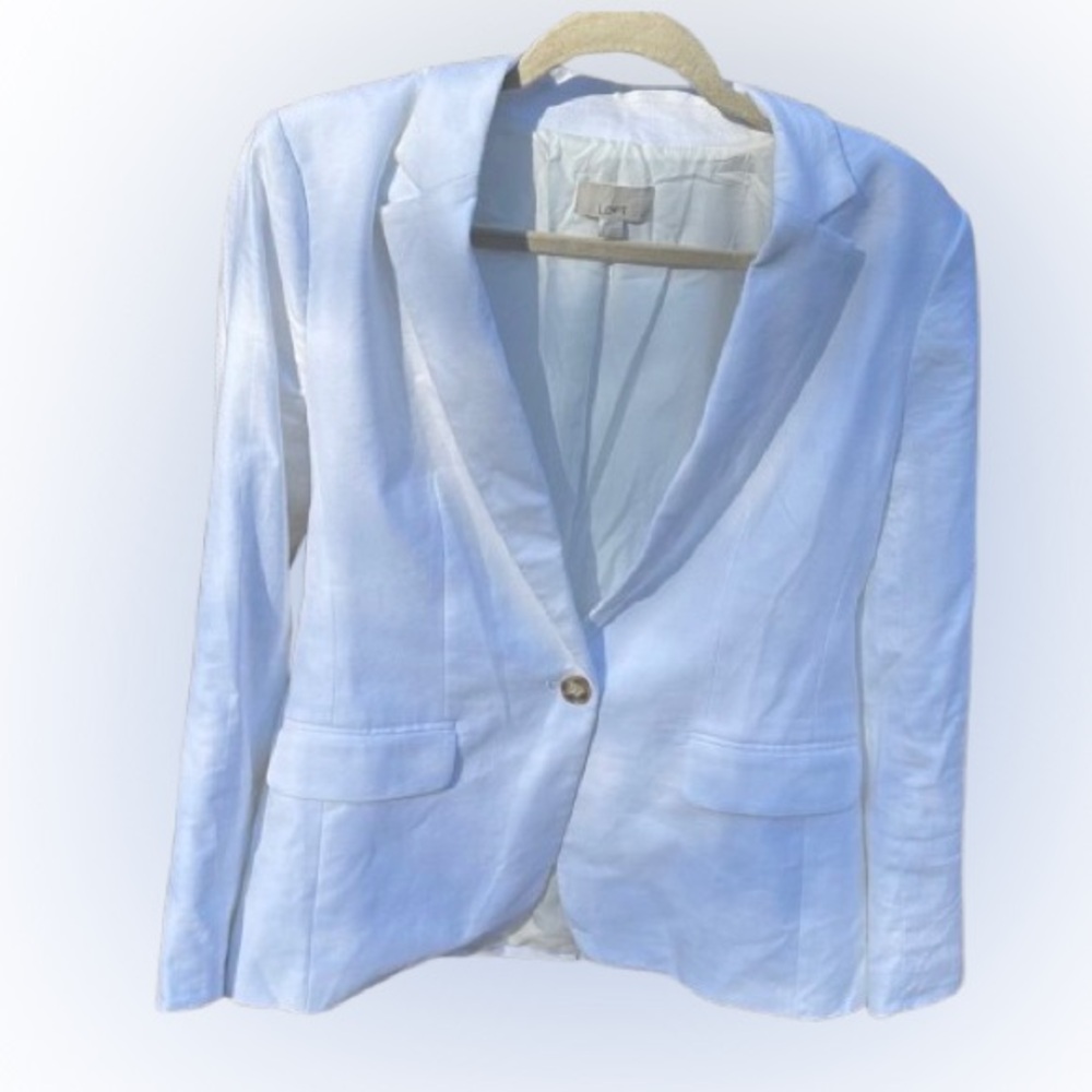 LOFT Classic White Blazer